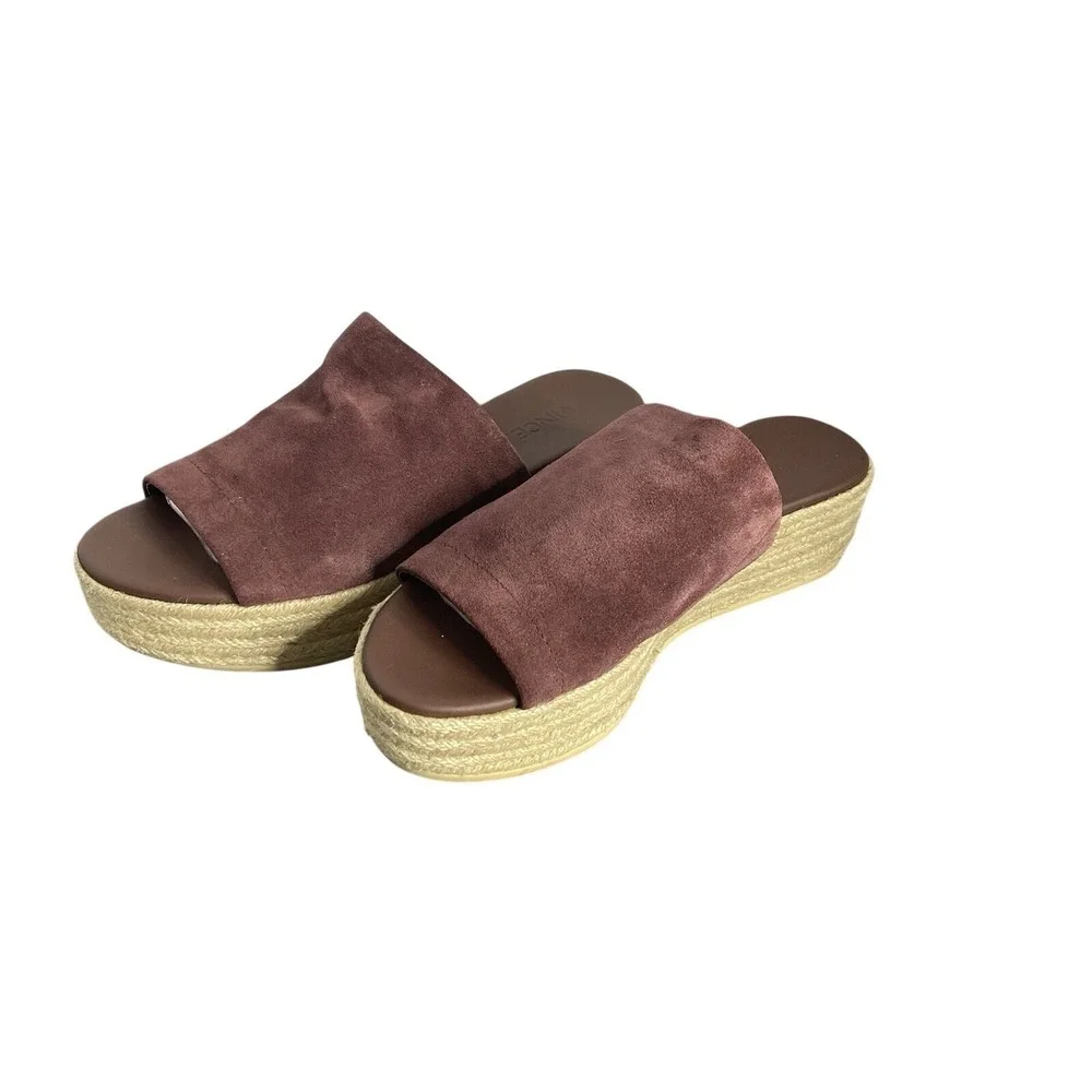 VINCE Solana Suede Espadrilles Sandal Wedge - NEW Size 6 -‎ Cottagecore
